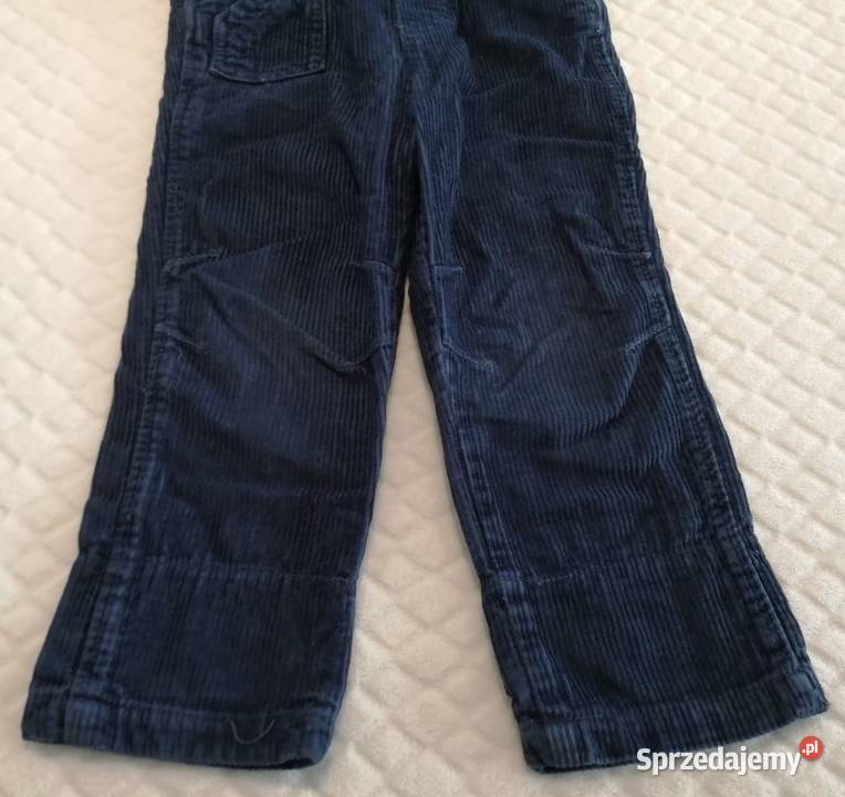 Spodnie ogrodniczki sztruksowe 92 Papagino