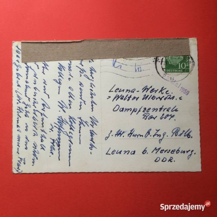 1729 Niemiecka Widokówka Z Zamkiem Szczecin sprzedam
