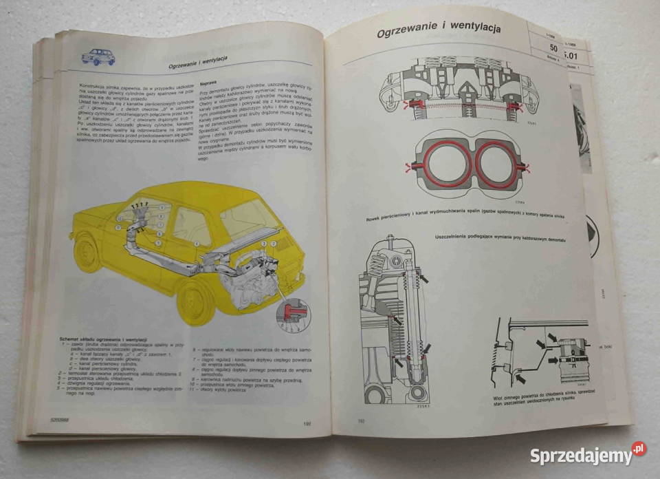 Polski Fiat 126p Autoryzowana Instrukcja Napraw Pozostałe Łódź