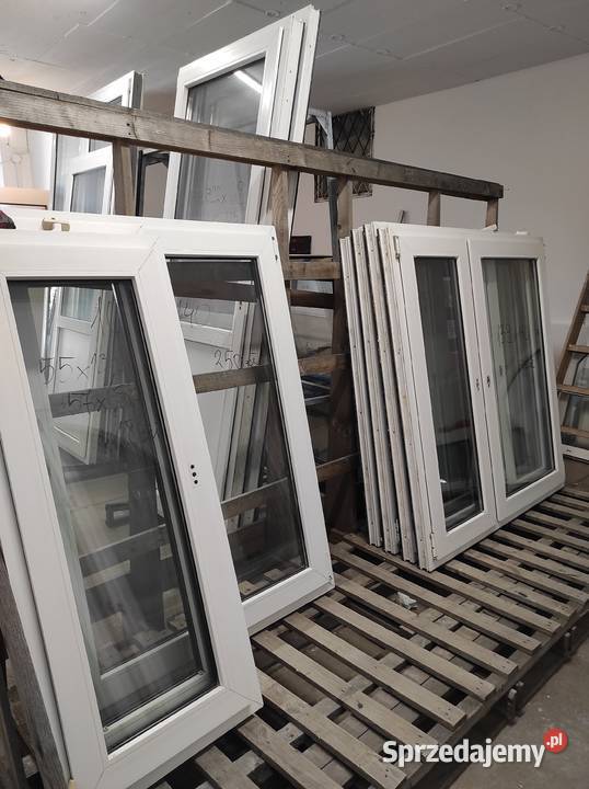 Okna drzwi używane pcv plastikowe używane DUŻY małopolskie