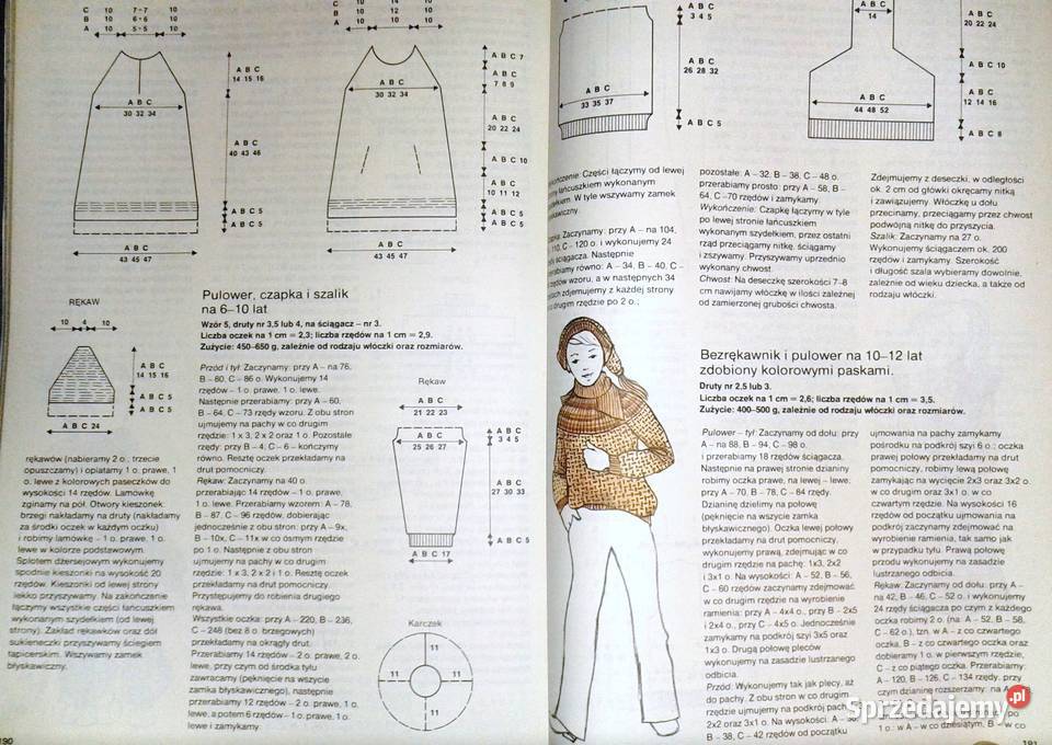 Nauka dziewiarstwa ręcznego również leworęczny miękka