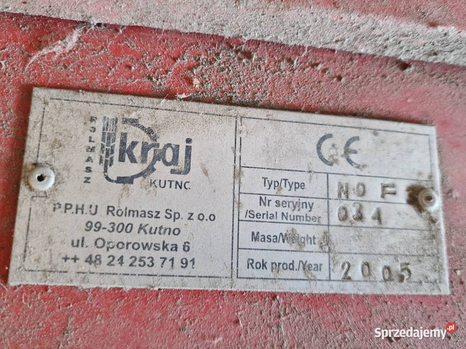 Siewnik do kukurydzy Rolmasz 6 rzędowy z Siewniki i sadzarki Łowicz