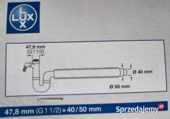 Syfon LUX do zlewu jednokomorowego Myszków sprzedam