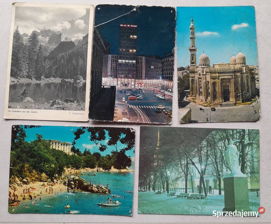 Stare kartki pocztowe PRL pocztówki zagraniczne śląskie Dąbrowa Górnicza