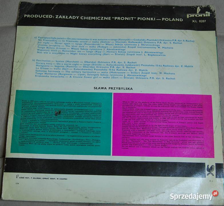 Płyta winylowa SŁAWA PRZYBYLSKA Warszawa