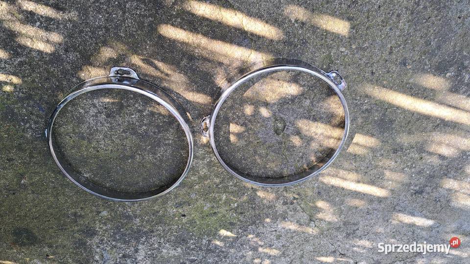 Fiat 125p ramki chrom lamp przód Lampy przednie Leszno sprzedam