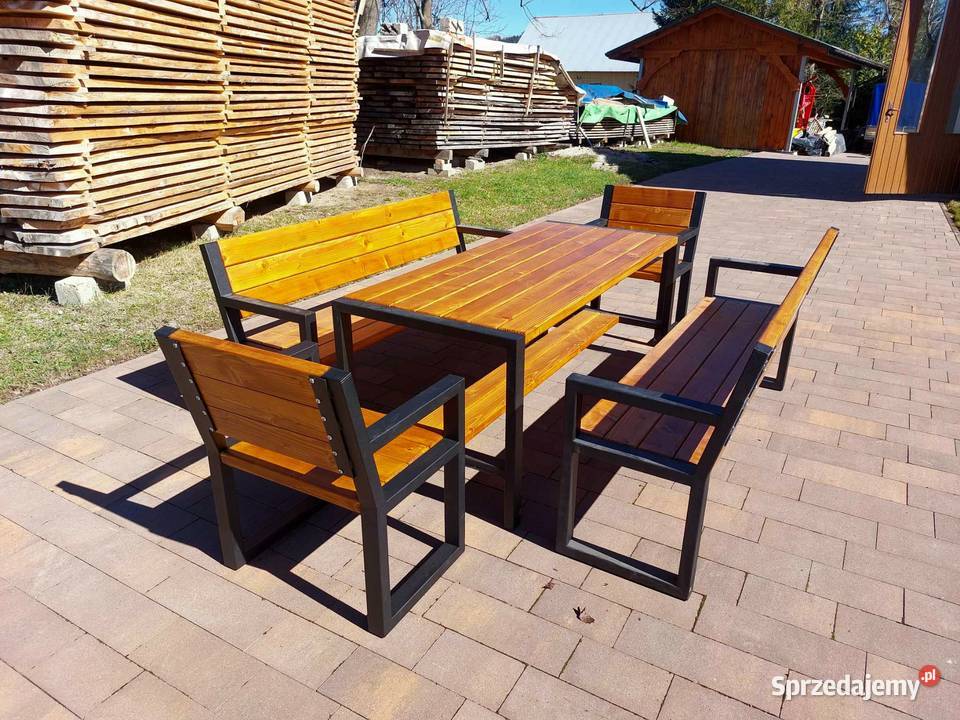 Meble ogrodowe loft metalowe nogi Stara Wieś sprzedam