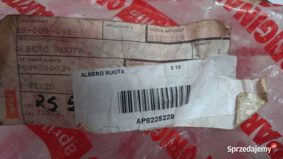 OŚ MOCOWANIE TRZPIEŃ WAŁEK Aprilia RS50 RS80 Bielsk Podlaski