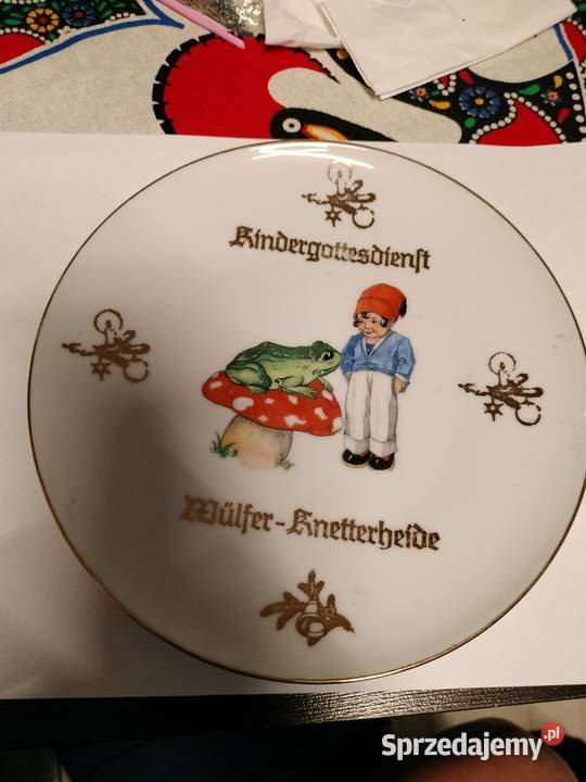 Talerzyk bajkowy skrzat żaba muchomor Choszczno