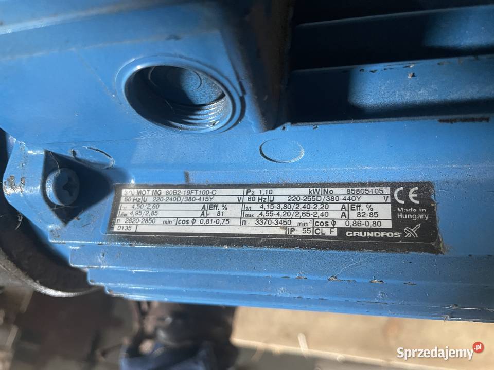 Pompa pionowa Grundfos CRN 57 58 m3h 11kw warmińsko-mazurskie Lidzbark Warmiński
