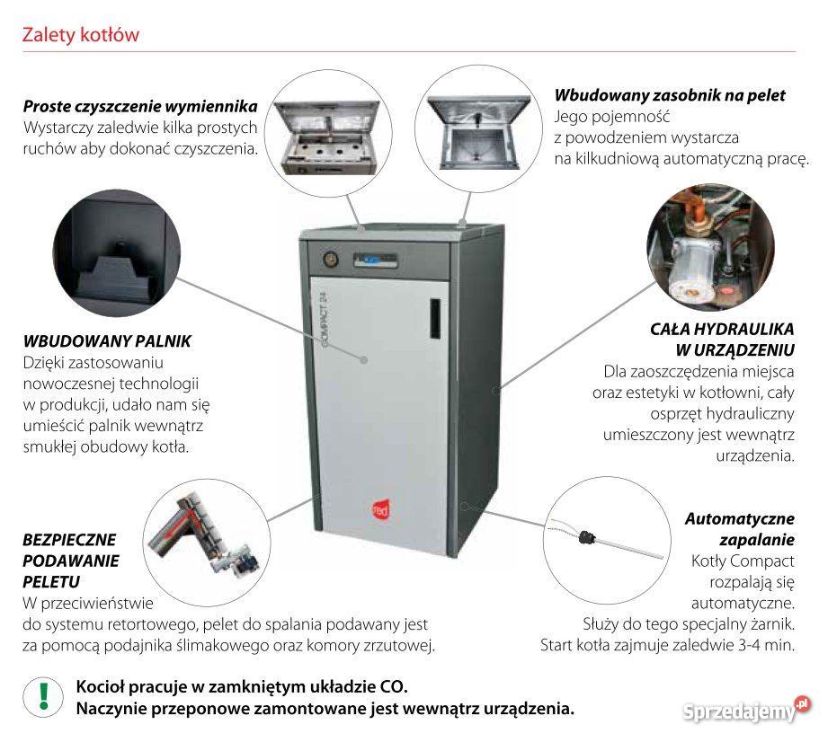 AUTOMATYCZNY kocioł co na pelet RED Compact 18 k Rolantowice