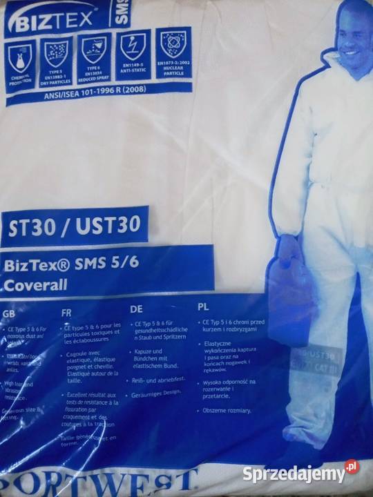 Kombinezon ochronny BIZTEX typ 56 okulary Rzeszów