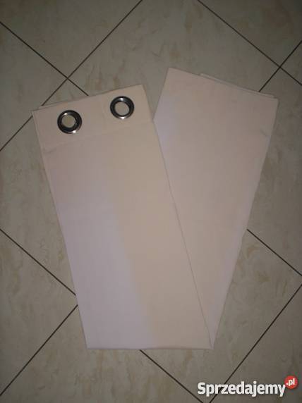 Używana beżowa zasłona 114 x 135 Kraków