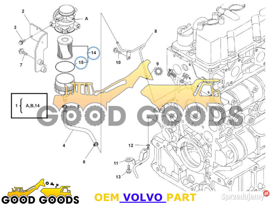 VOLVO FILTR ODMY L30G 16678561 16678563 Władysławów