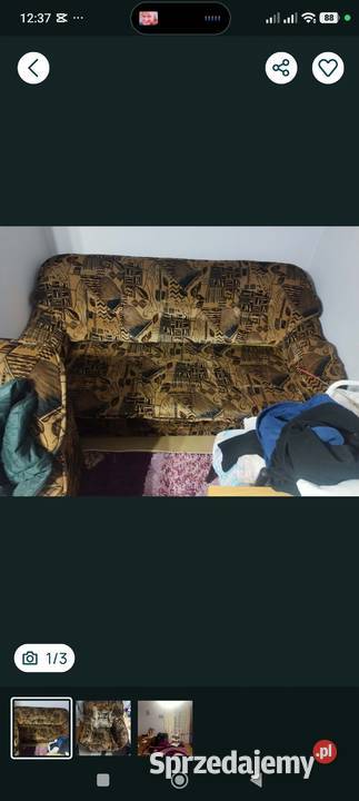Sofa rozkładany plus dwa fotele Warszawa sprzedam