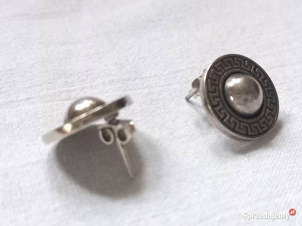 Kolczyki srebrne Oksydowane sztyft aż 8 g NOWE Białystok sprzedam