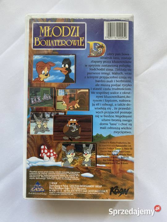 Mlodzi Bohaterowiefilm dzieci na VHS Lublin sprzedam