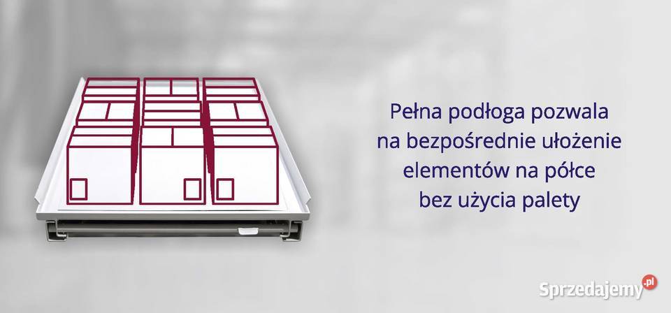 Regał paletowy wysuwany 1200x800 Nośność 700 Kraków