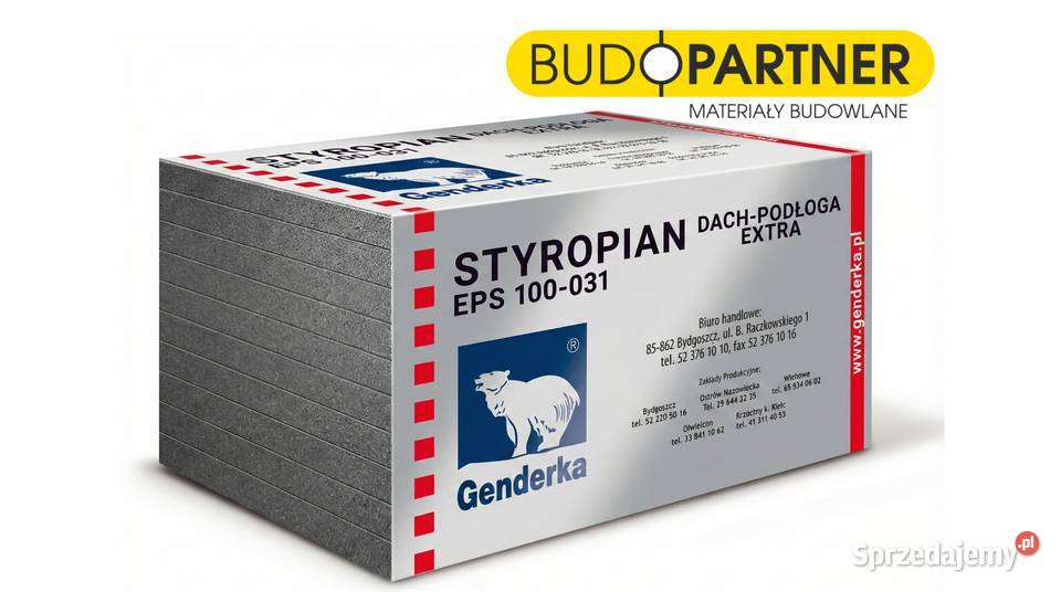 Styropian grafitowy podłogowy Genderka EPS 100 Legnica