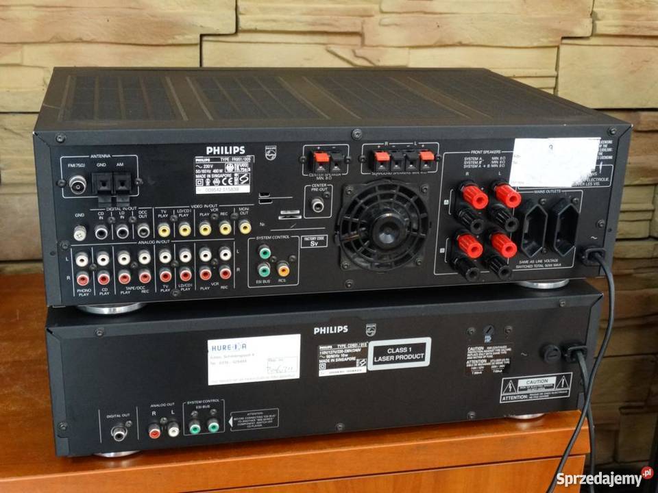Amplituner Philips z CD mocny i sprawny 460 wat Jasło