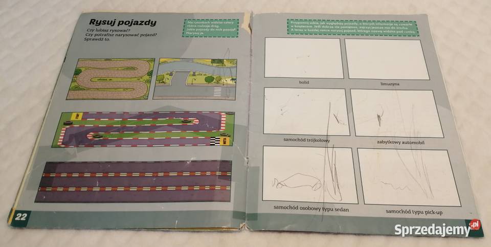 Auta motocykle ciężarówki Zielona Sowa Książki dla dzieci Czeladź sprzedam