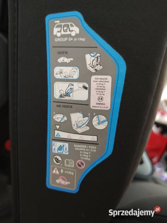 Fotelik samochodowy Lionelo Sander ISOFIX Parczew