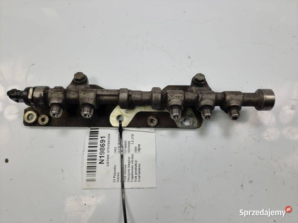 LISTWA WTRYSKOWA ALFA ROMEO MITO 55215212 kujawsko-pomorskie Lipno