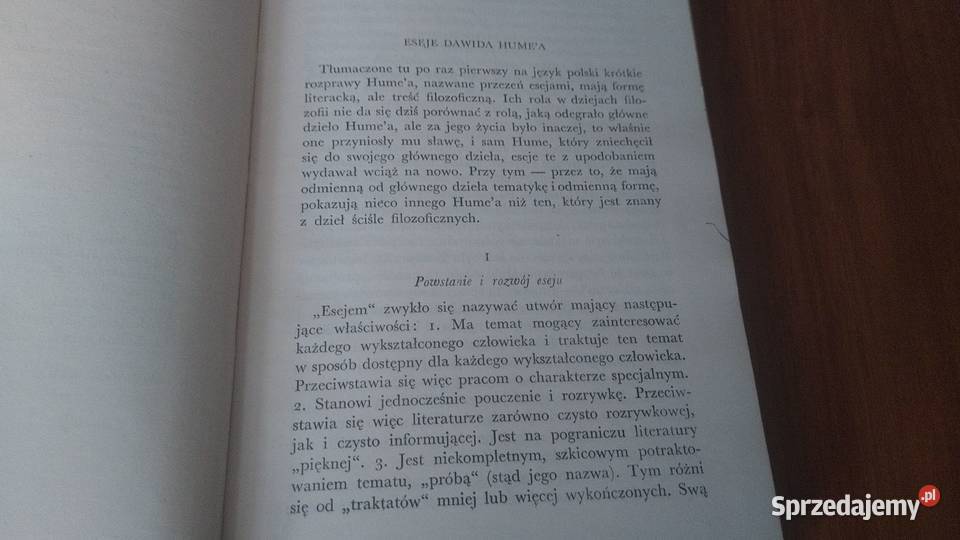 Eseje z dziedziny moralności i literatury Dawid Książki naukowe i popularnonaukowe Gdańsk sprzedam