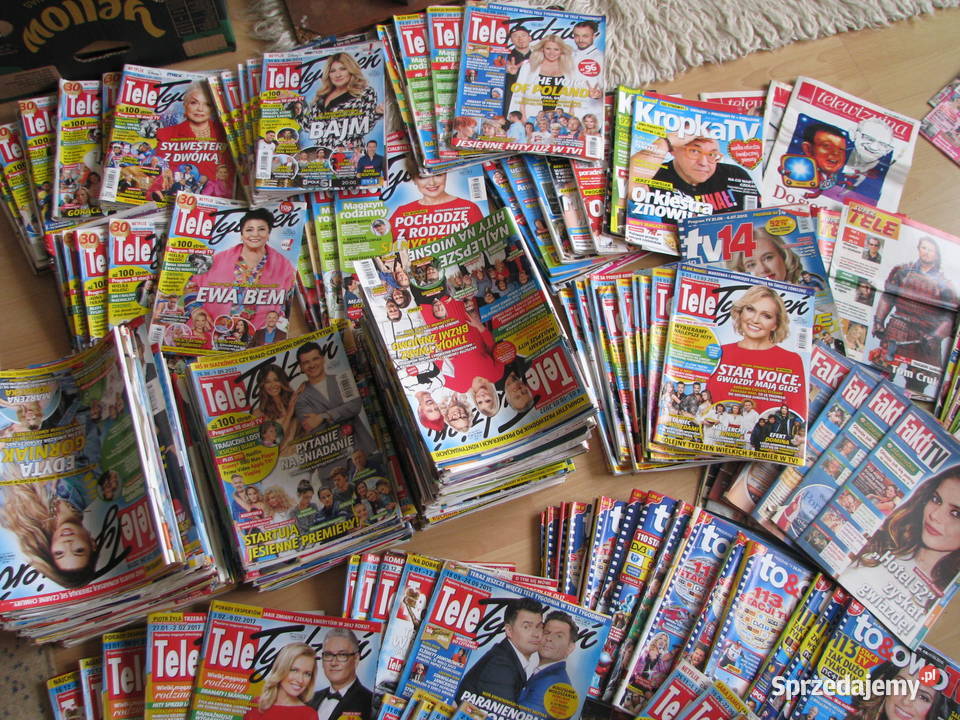 Stare kolorowe gazety 10 czasopisma na podpałkę Brzegi