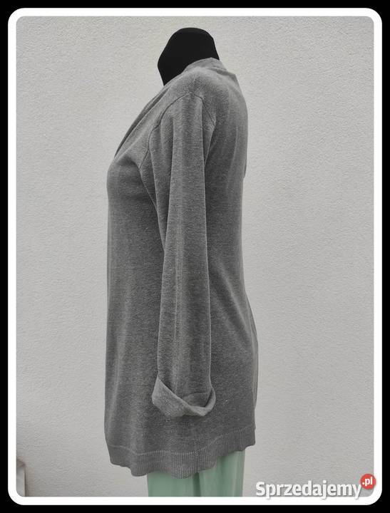 Mini zestaw kardigan narzutka bluzka oliwkowa 36 Płock