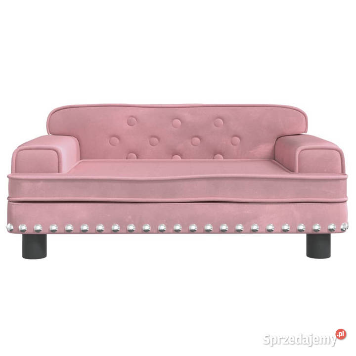 Sofa dzieci różowa 70x45x30 aksamit WM3196296 Warszawa