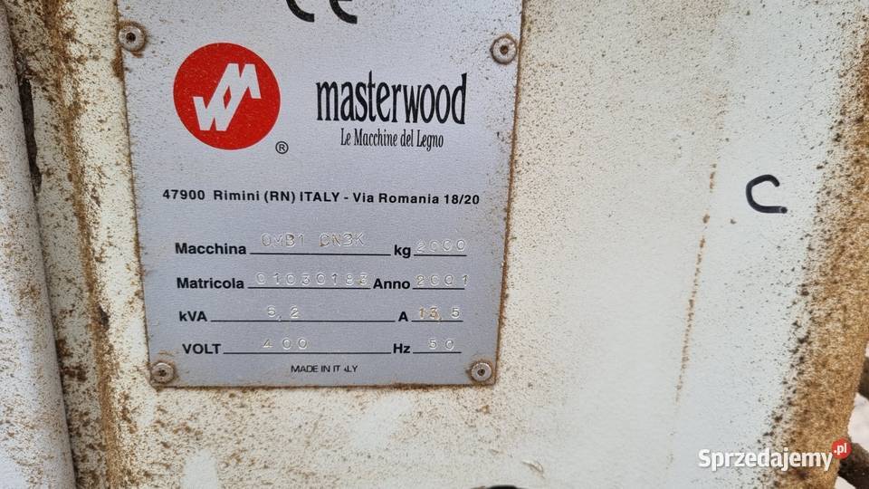 Dłutarka Automatyczna MASTERWOOD OMB1 CN3K Karsin