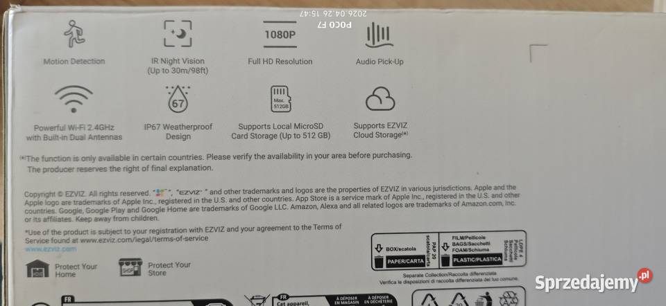 Ezviz Inteligentna kamera domowa WiFi