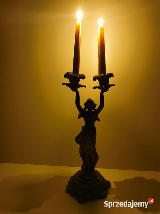 stary świecznik metalowy lubelskie Lublin sprzedam