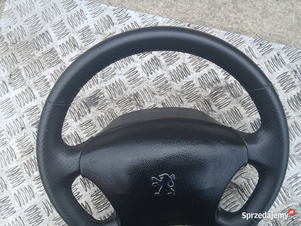 Kierownica skórzana poduszka airbag Peugeot 407 Rok produkcji 2006 Radłów
