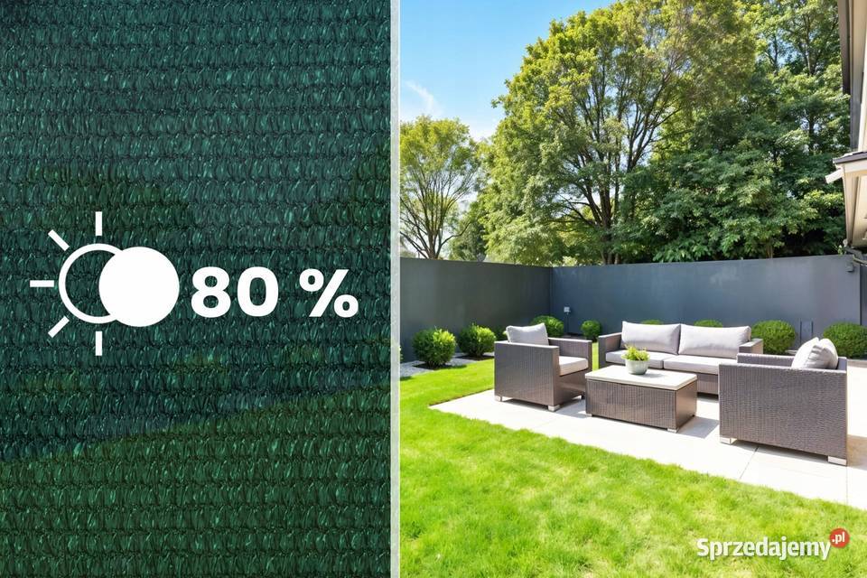 siatka cieniująca plonos 50 m 50 zacisków 110 gm Łódź