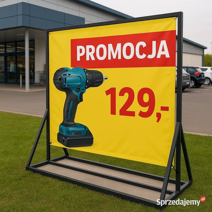 Stelaż reklamowy na reklamę stojak baner reklama Pozostałe Jeżowe