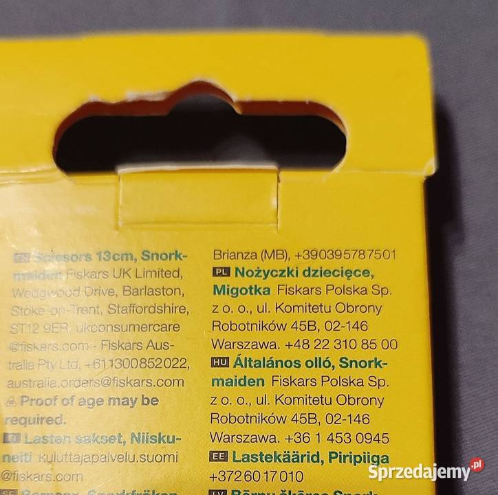 Fiskars Nożyczki dziecięce 13 MIGOTKA Artykuły szkolne Jasień