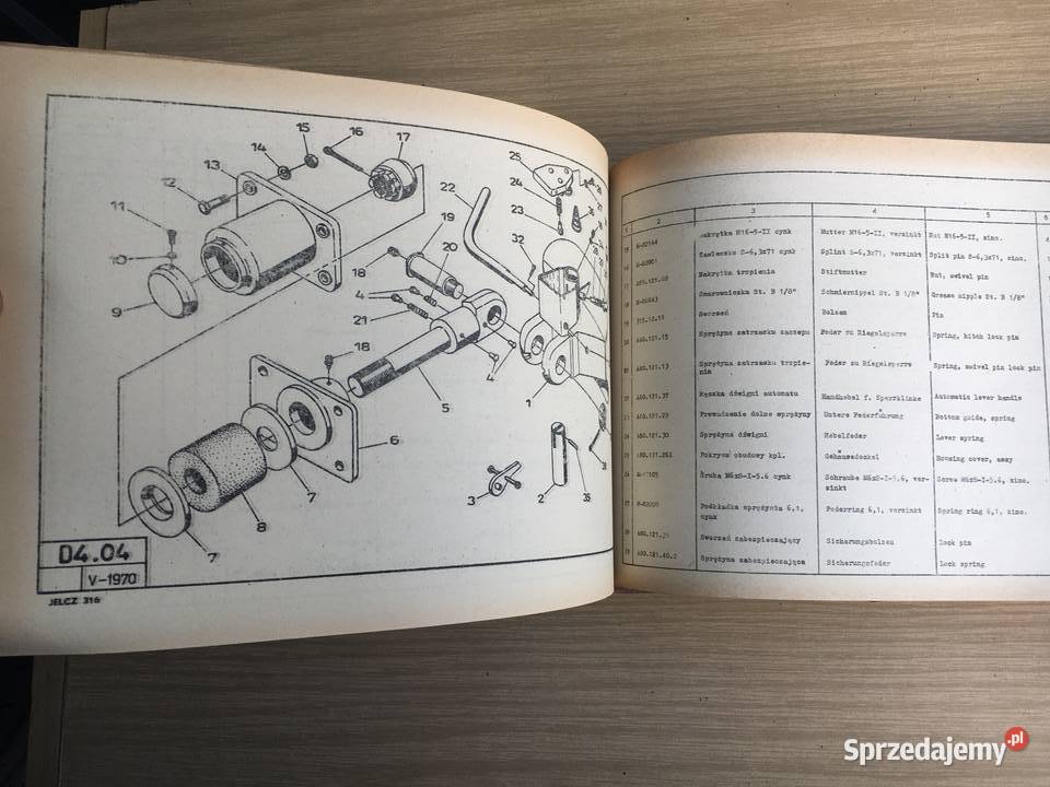 Tytuł Jelcz 316 Katalog części zamiennych Łęczyca