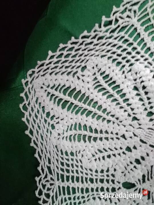 Serwetka biała szydelkowa łódzkie