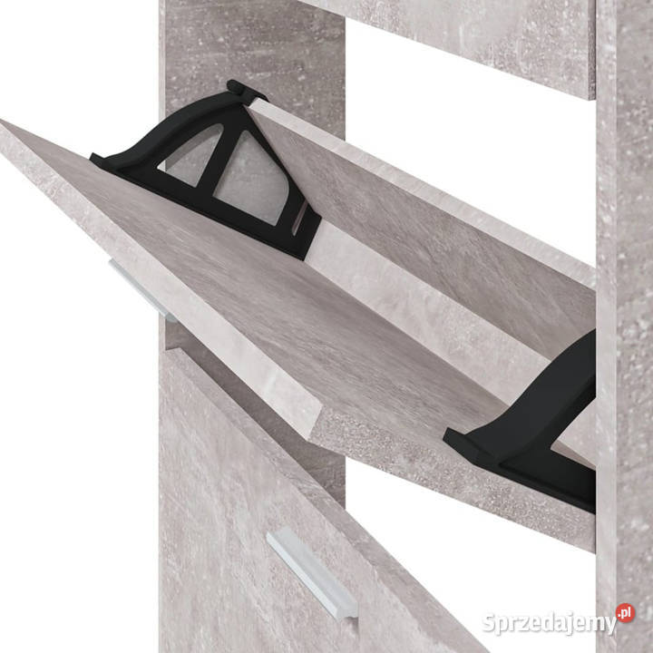 Szafka na buty szarość betonu 59x17x150 WM342521 Warszawa