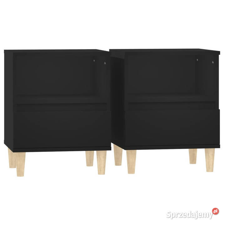Szafki nocne 2 czarne 40 x 35 x 50 WM821797 Warszawa