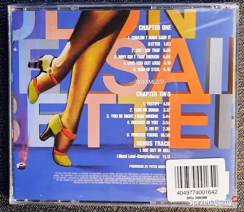 Album 2 X CD MEAT LOAF Couldnt Have Said It śląskie Katowice sprzedam