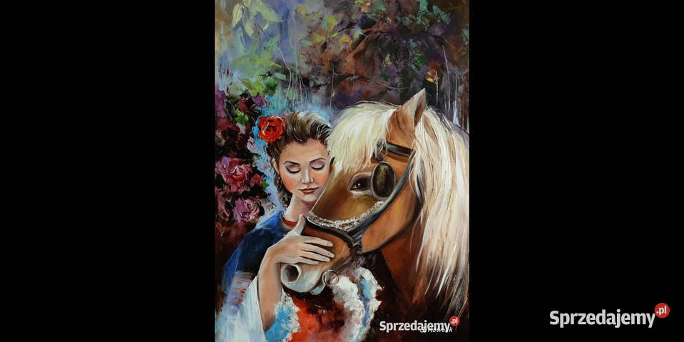 Kowalik Przyjaciel obraz olejny 60x80 dziewczyna Warszawa sprzedam