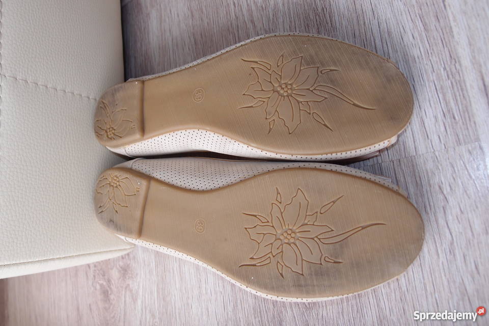 Baleriny balerinki z odkrytym palcem peep toe 39 Gdańsk