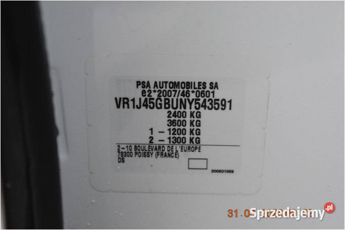 DS 7 CROSSBACK 2022 159800 ccm 200 KMm Warszawa sprzedam