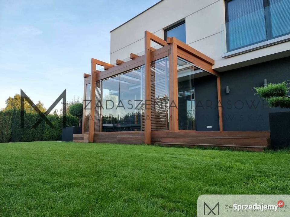Szklany taras Nowoczesna altana ogrodowa Lublin