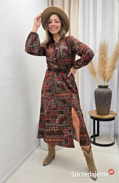 Sukienka Boho z Paskiem Bielawa