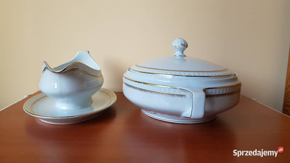 Porcelanowa sosjerka i mała waza OHME porcelana