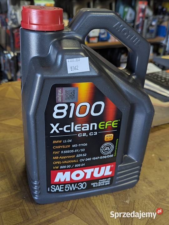 Olej silnikowy MOTUL 8100 XClean EFE 5W30 5L Łopuszno sprzedam